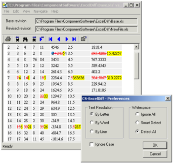 CS-ExcelDiff screenshot