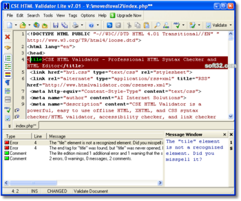 CSE HTML Validator Lite screenshot 3