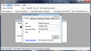 Csomar Barcode Maker screenshot 4