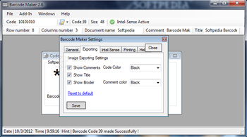 Csomar Barcode Maker screenshot 5
