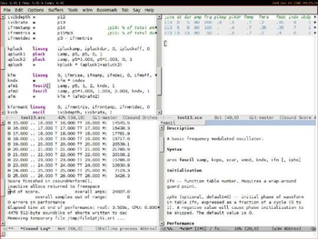 Csound screenshot