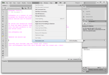 CSS  Builder for Dreamweaver screenshot