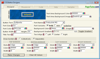 CSS Button Designer screenshot