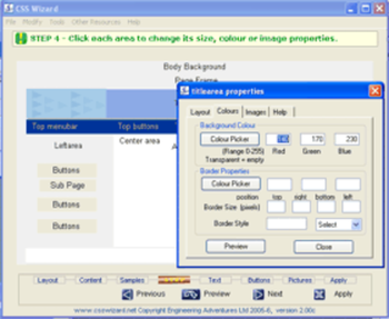 CSS Design Wizard screenshot 2