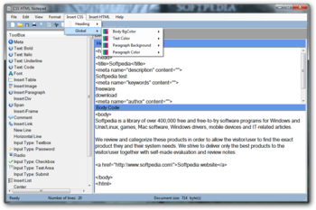 CSS HTML Notepad screenshot 4