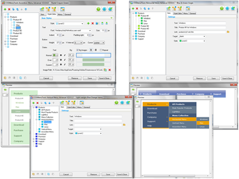 CSS Menu Dreamweaver extensions screenshot