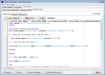CSS Menu Generator screenshot 3