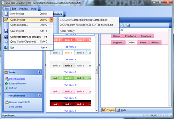 CSS Tab Designer screenshot 3