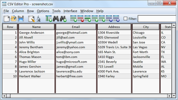 CSV Editor Pro screenshot