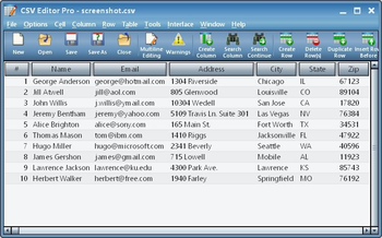 CSV Editor Pro screenshot