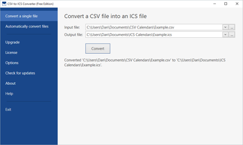 CSV-to-ICS Converter screenshot