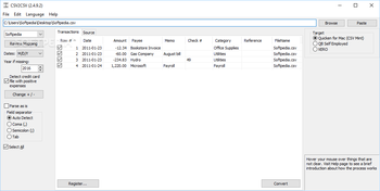 CSV2CSV screenshot
