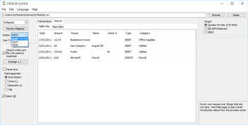 CSV2CSV screenshot 2