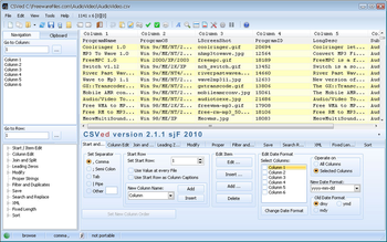 CSVed screenshot 2