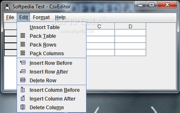 CsvEditor screenshot 2