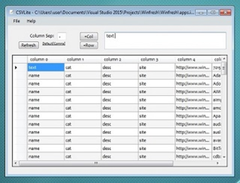 CSVLite screenshot