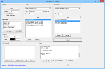 CsvStat Pro screenshot