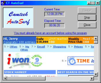 CT AutoSurf screenshot