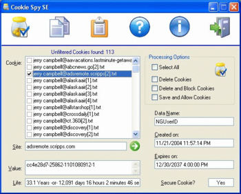 CT Cookie Spy screenshot 2