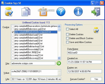CT Cookie Spy screenshot 3