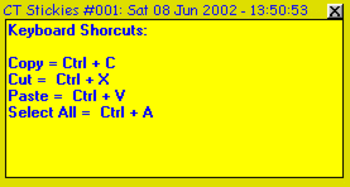 CT Stickies screenshot