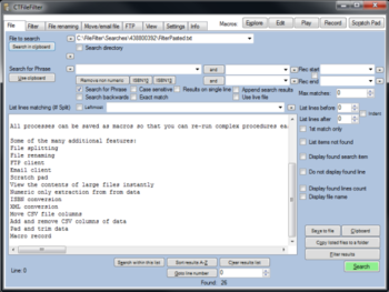 CTFileFilter screenshot
