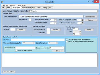 CTFileFilter (formerly FileFilter) screenshot 3