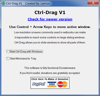 Ctrl-Drag for Netbooks screenshot