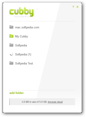 Cubby screenshot