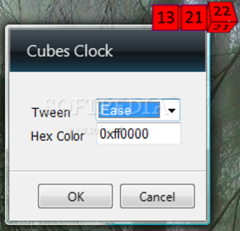 Cubes Clock screenshot 2