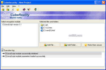 CubeSecurity screenshot