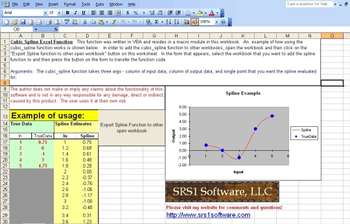Cubic Spline for Excel screenshot