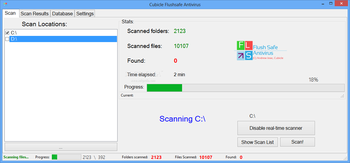 Cubicle Flushsafe Antivirus screenshot