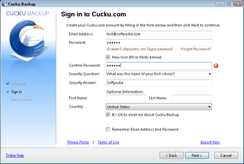 Cucku Backup screenshot 2