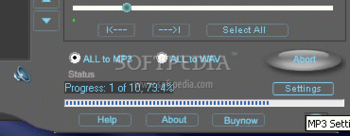Cucusoft All Audio / Video to MP3 / WAV Converter screenshot 2