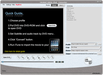 Cucusoft DVD to iPad Converter screenshot 2