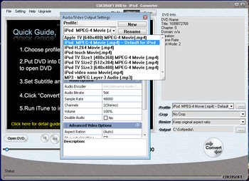Cucusoft DVD to iPod Converter screenshot 2