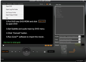 Cucusoft DVD to Zune Converter screenshot 2