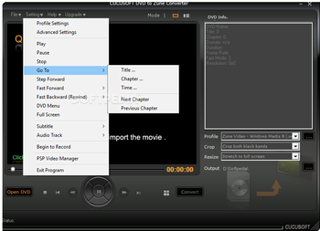 Cucusoft DVD to Zune Converter screenshot 3