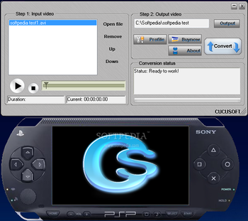 Cucusoft PSP Movie Converter screenshot