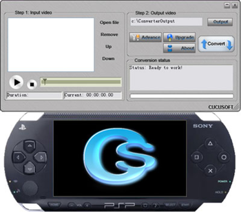 Cucusoft PSP Video Converter + DVD to PSP Suite screenshot