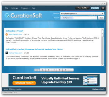 CurationSoft screenshot 2