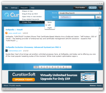 CurationSoft screenshot 4