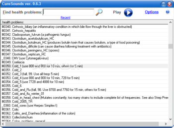 CureSounds screenshot
