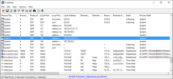 CurrPorts screenshot