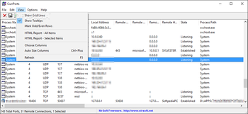 CurrPorts screenshot 3