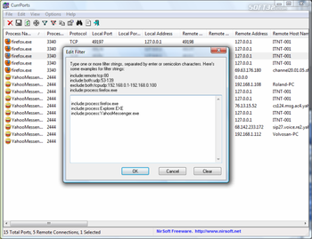CurrPorts screenshot 6