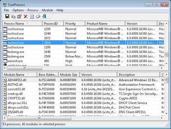 CurrProcess screenshot