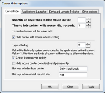 Cursor Hider screenshot