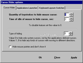 Cursor Hider screenshot 2